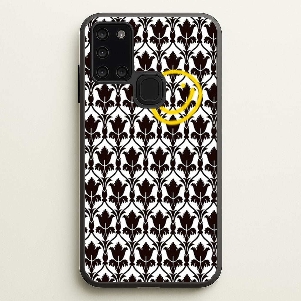 Detective Wallpaper Smile - Sherlock Phone Case for Galaxy A21s