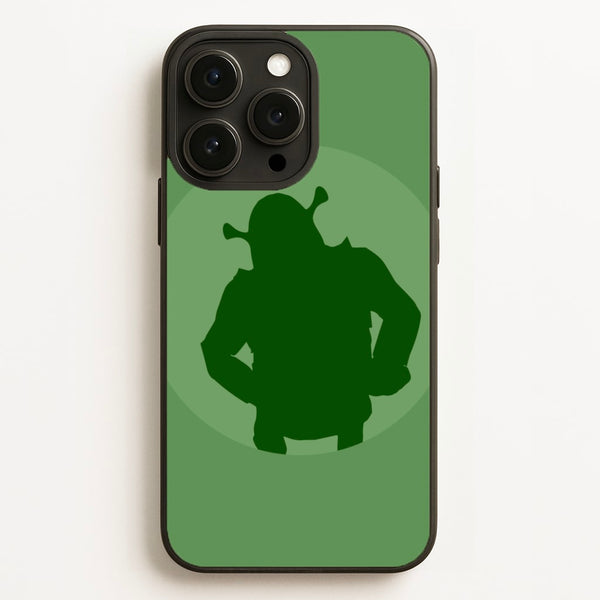 Green Ogre Outline - Shrek Phone Case for iPhone 16 Pro Max