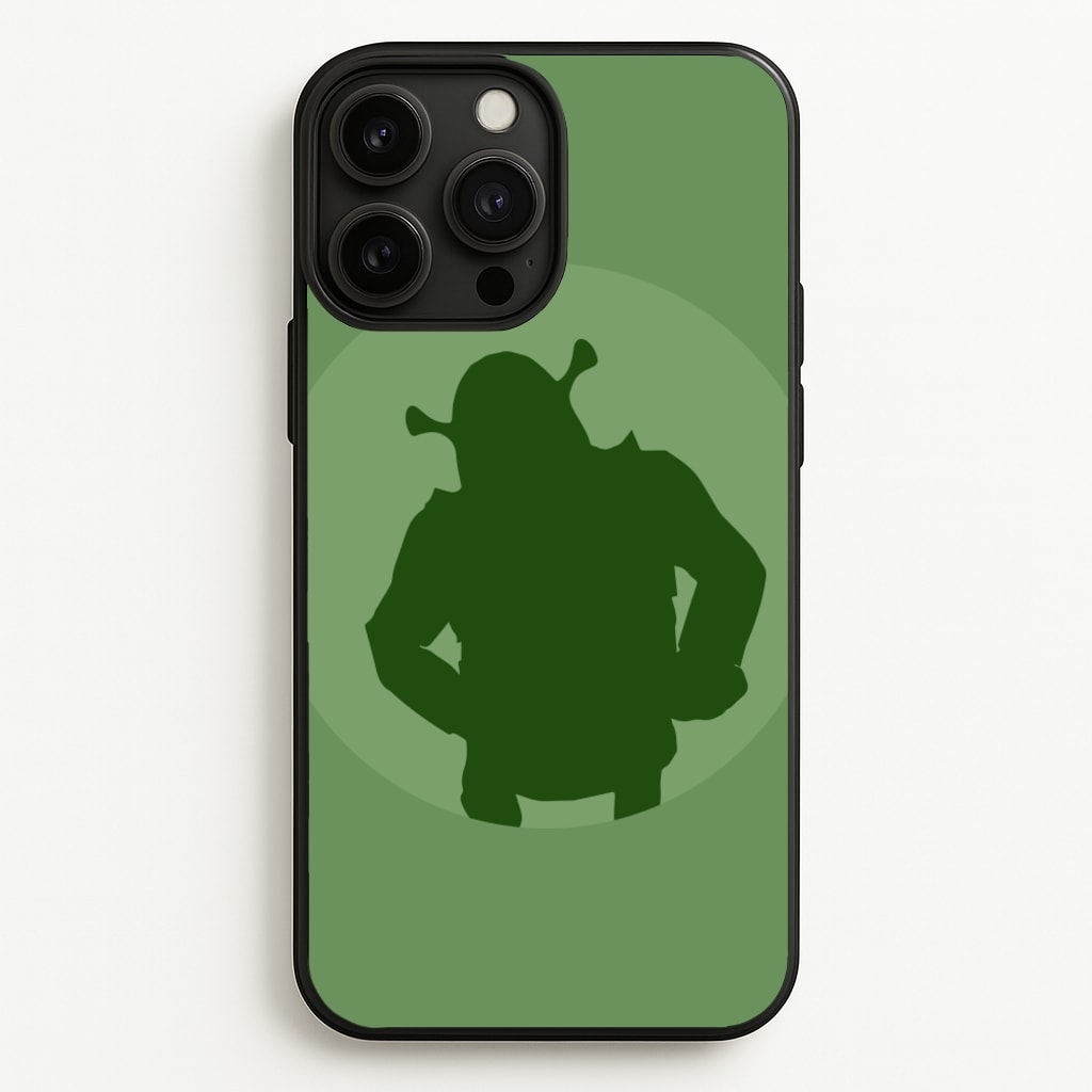 Green Ogre Outline - Shrek Phone Case for iPhone 13 Pro Max