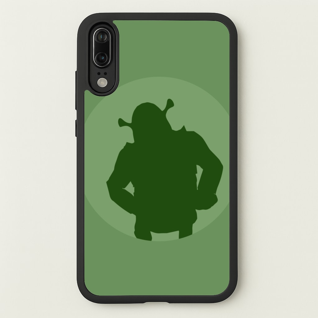 Green Ogre Outline - Shrek Phone Case for Huawei P20