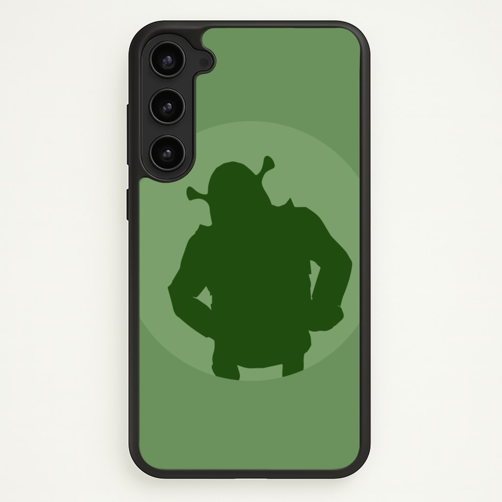 Green Ogre Outline - Shrek Phone Case for Galaxy S23 Plus