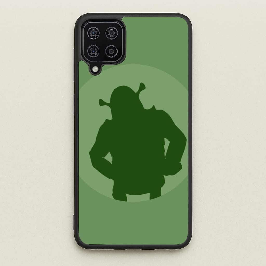 Green Ogre Outline - Shrek Phone Case for Galaxy A12