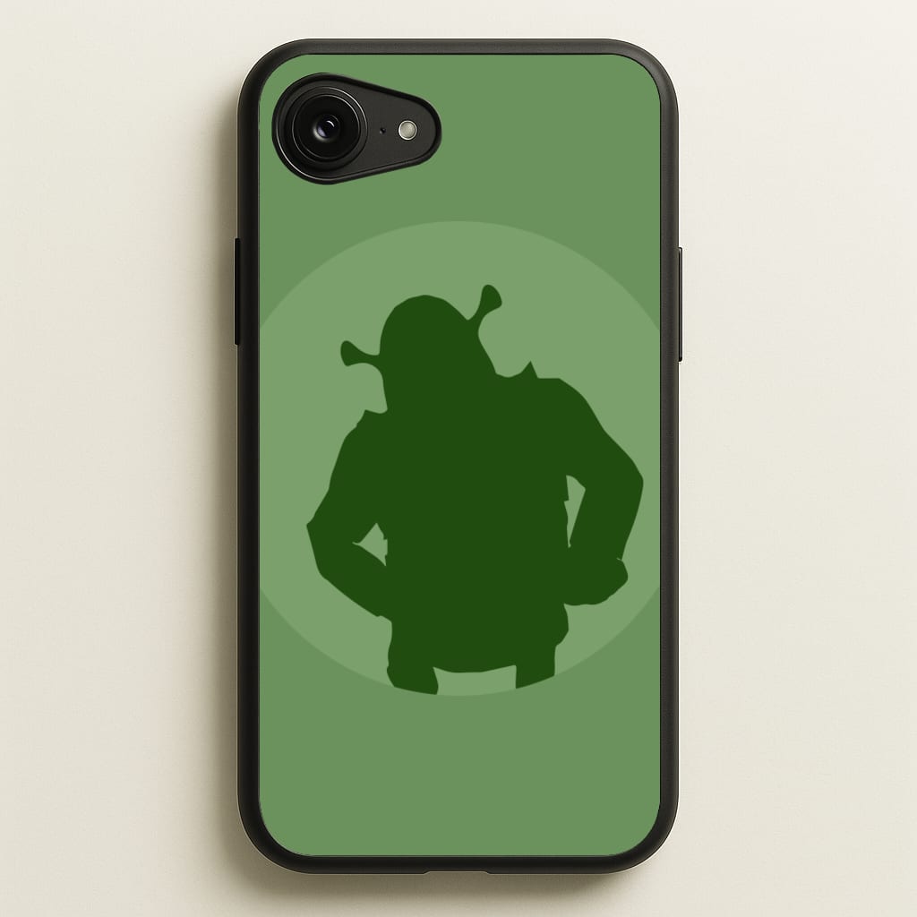 Green Ogre Outline - Shrek Phone Case for iPhone 16e