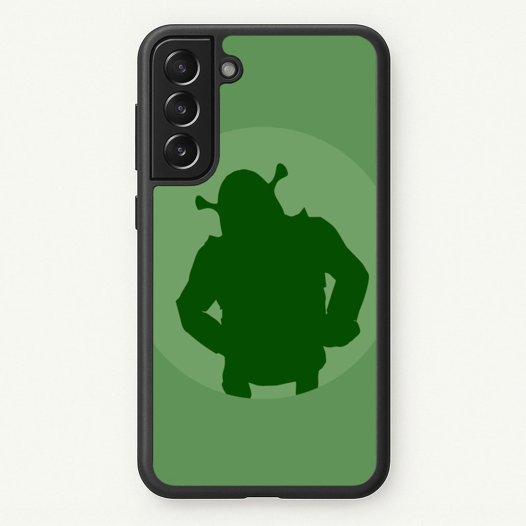 Green Ogre Outline - Shrek Phone Case for Galaxy S22 Plus