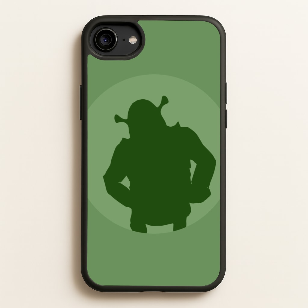 Green Ogre Outline - Shrek Phone Case for iPhone 6 / 7 / 8 / SE