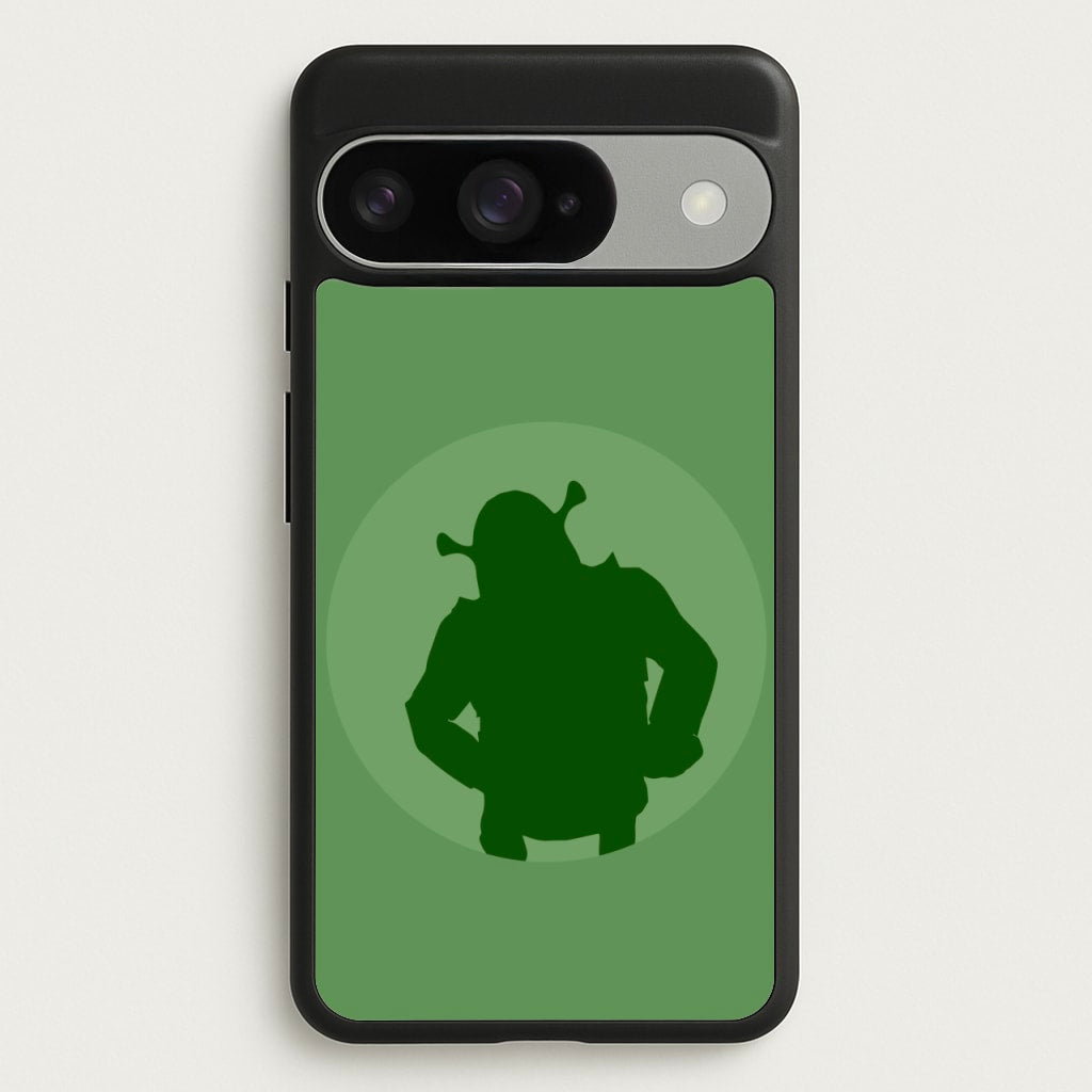 Green Ogre Outline Phone Case for Google Pixel 10 / 10 Pro