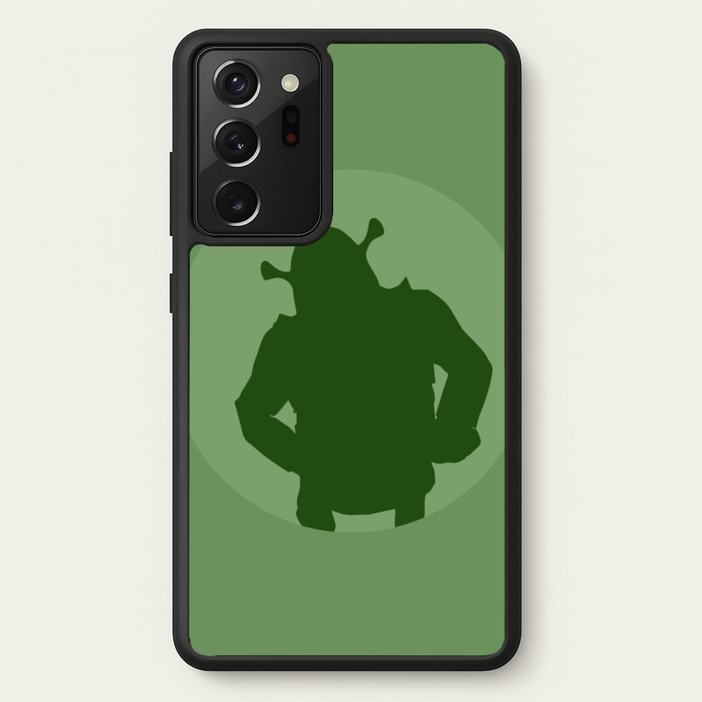 Green Ogre Outline - Shrek Phone Case for Galaxy Note 20 Ultra