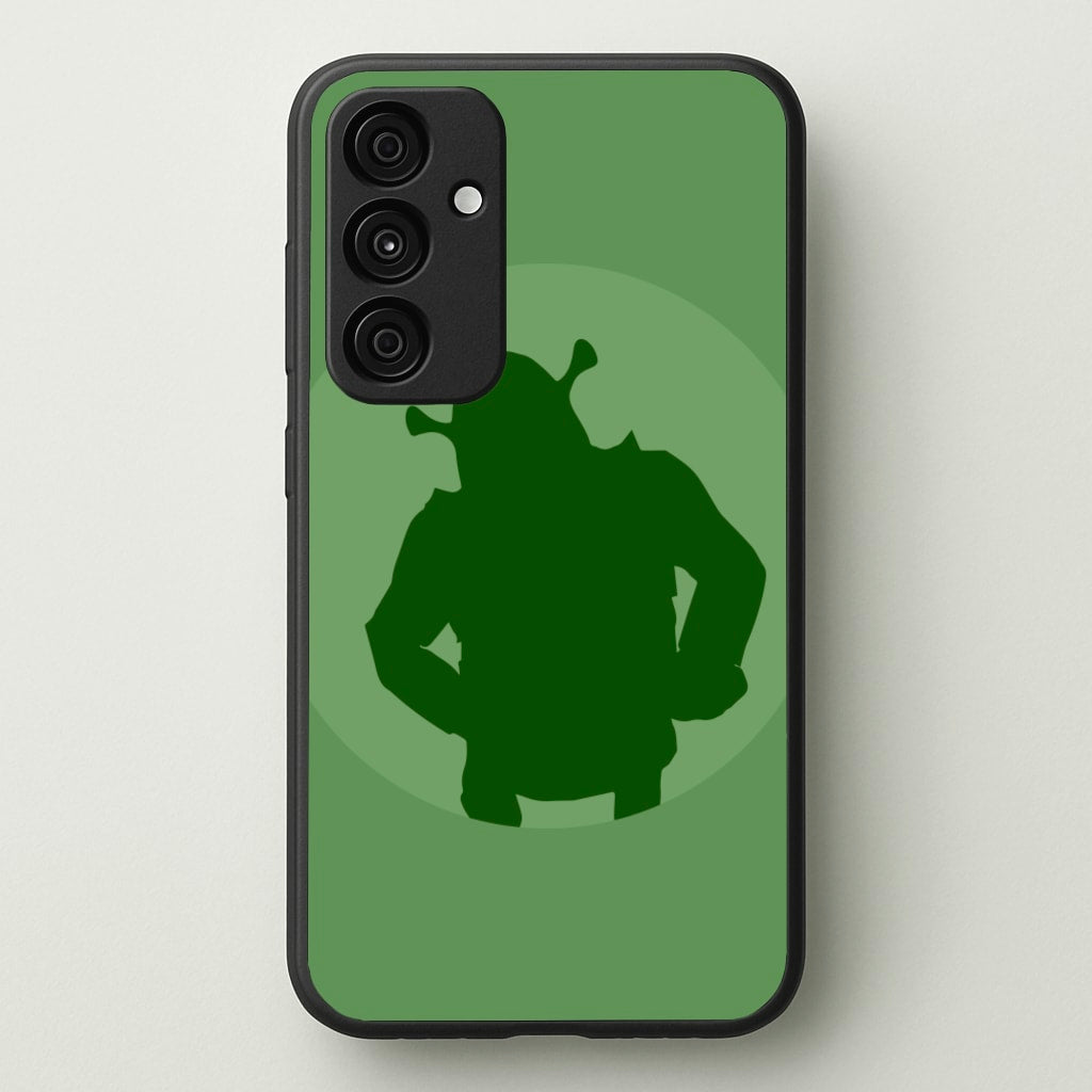 Green Ogre Outline - Shrek Phone Case for Galaxy A55