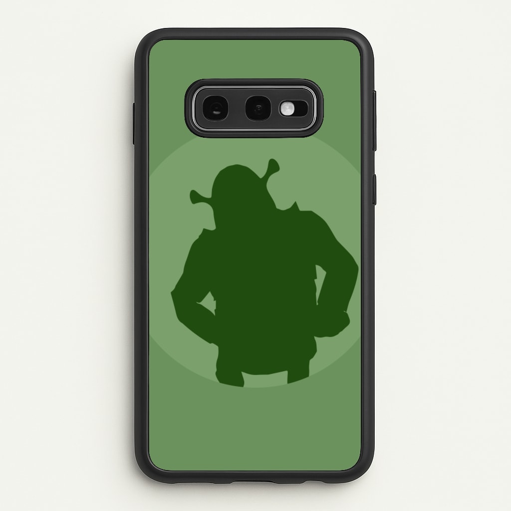 Green Ogre Outline - Shrek Phone Case for Galaxy S10e