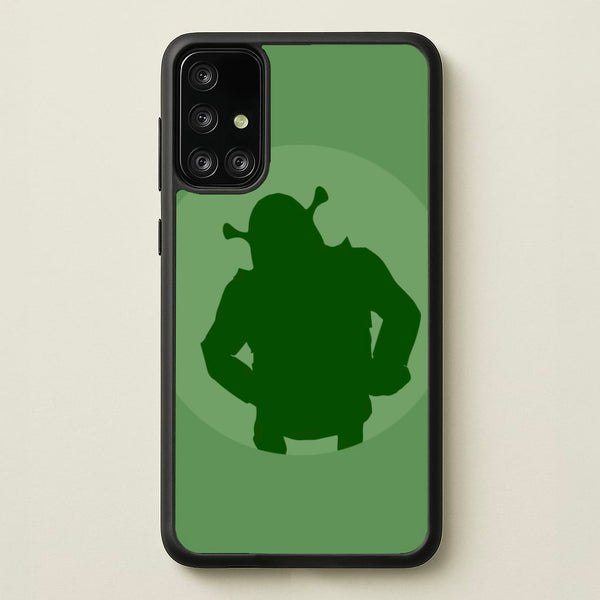 Green Ogre Outline - Shrek Phone Case for Galaxy A71
