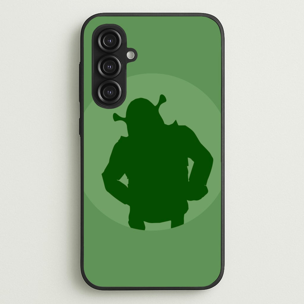 Green Ogre Outline - Shrek Phone Case for Galaxy S23FE