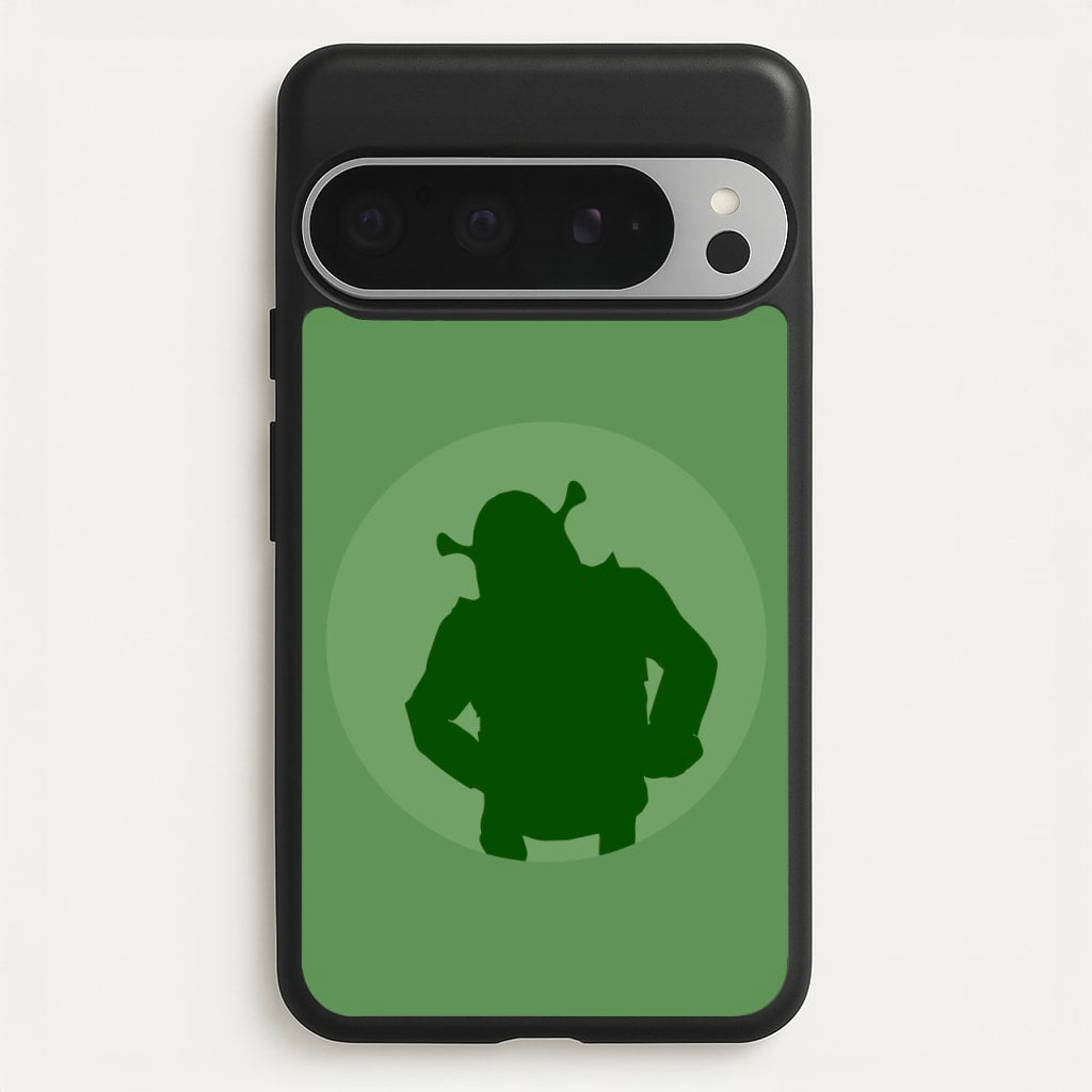 Green Ogre Outline - Shrek Phone Case for Google Pixel 9 Pro XL