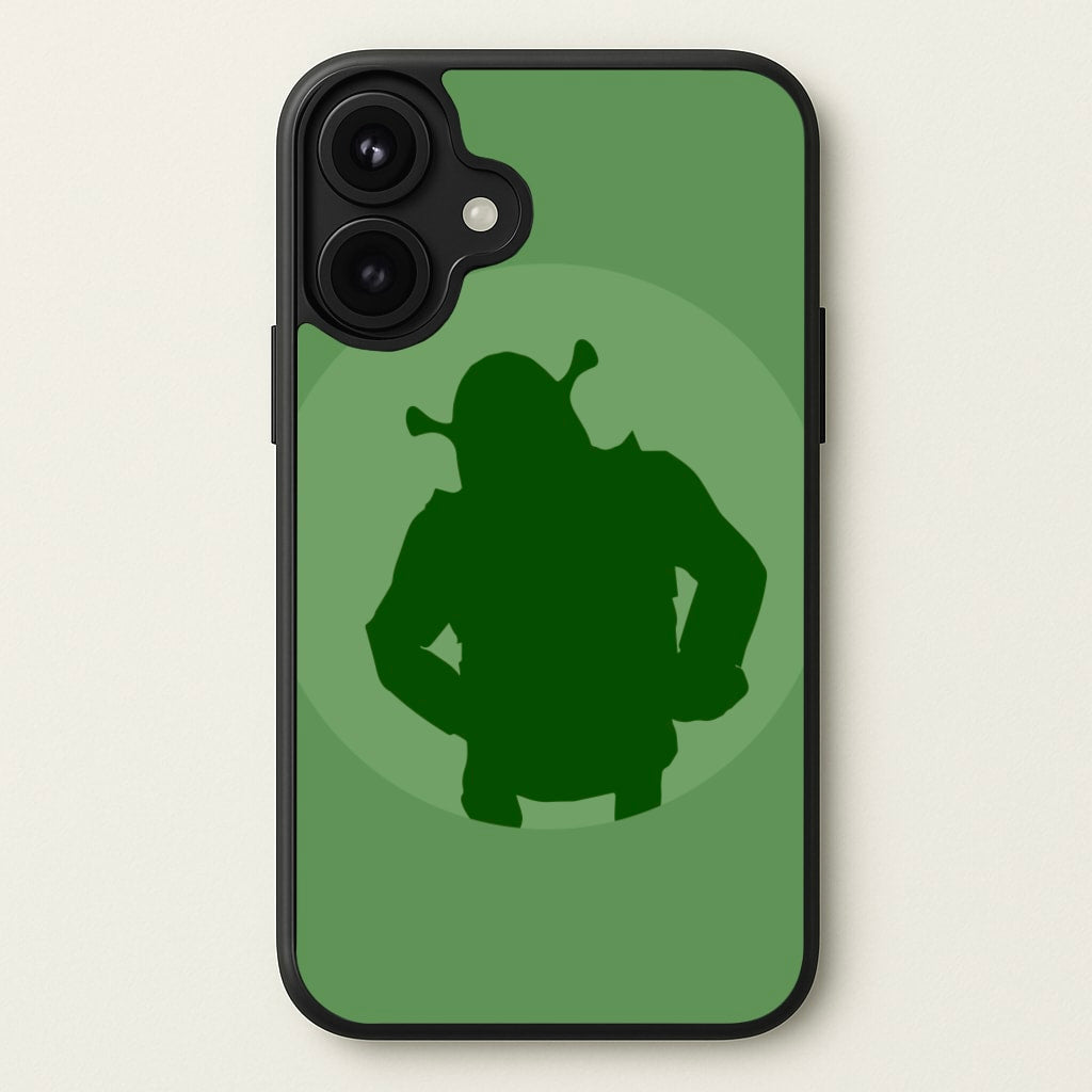 Green Ogre Outline Phone Case for iPhone 17