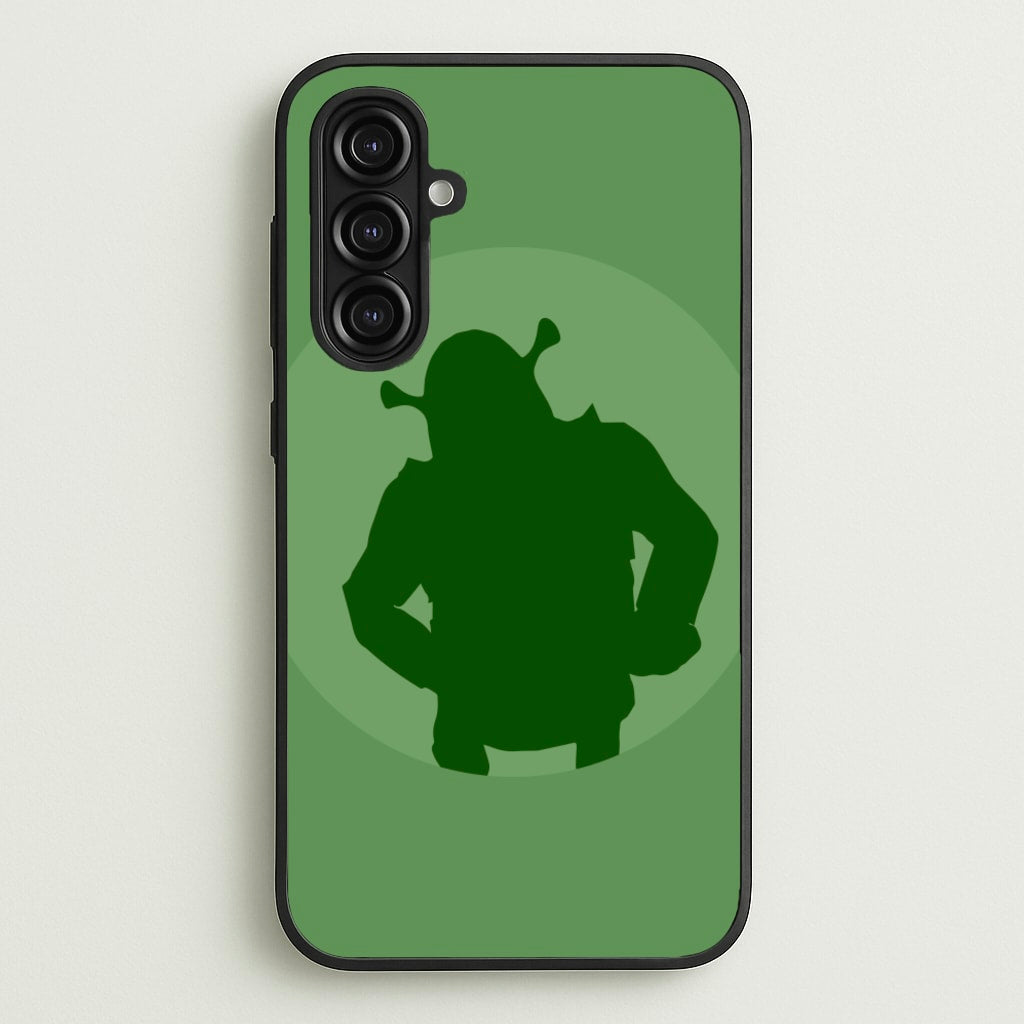 Green Ogre Outline - Shrek Phone Case for Galaxy A16