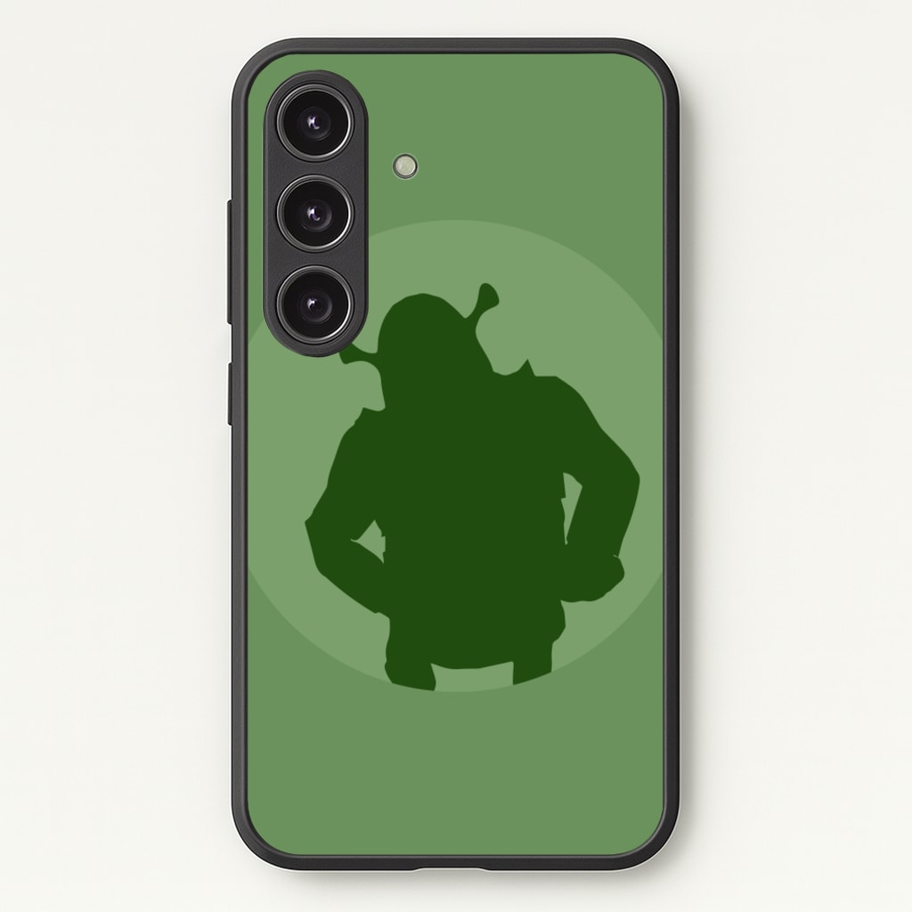 Green Ogre Outline - Shrek Phone Case for Galaxy S25 Plus