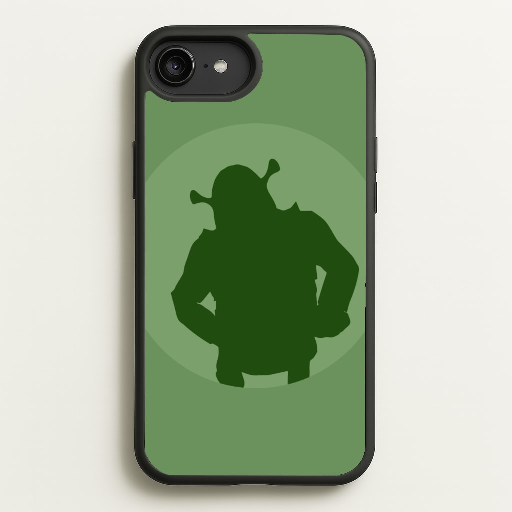 Green Ogre Outline - Shrek Phone Case for iPhone 6 Plus / 7 Plus / 8 Plus