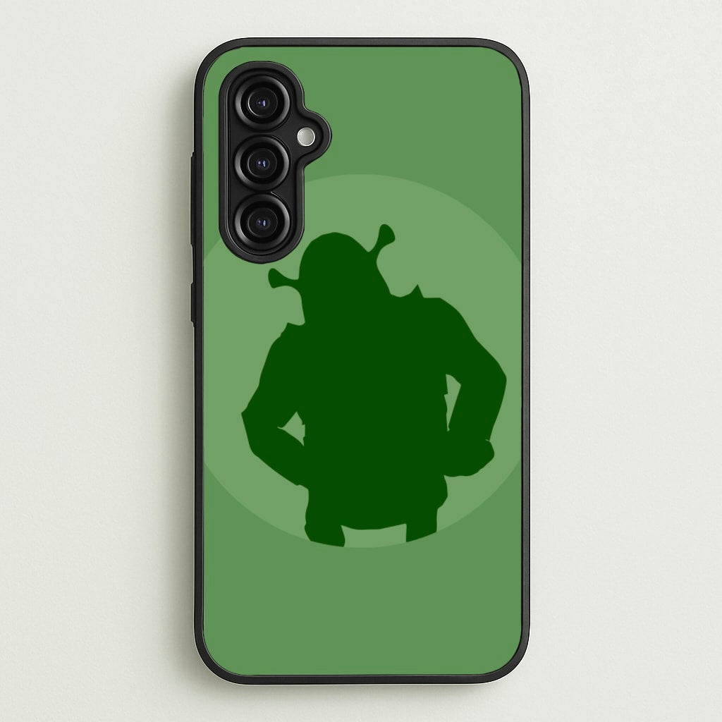 Green Ogre Outline - Shrek Phone Case for Galaxy A14