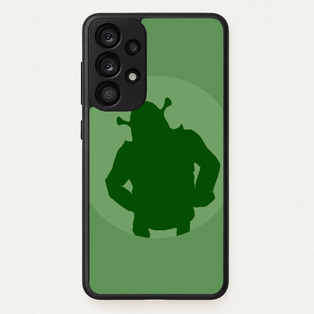 Green Ogre Outline - Shrek Phone Case for Galaxy A53