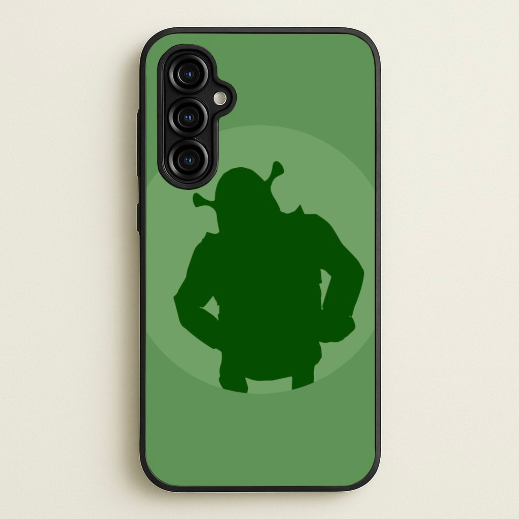 Green Ogre Outline - Shrek Phone Case for Galaxy A54