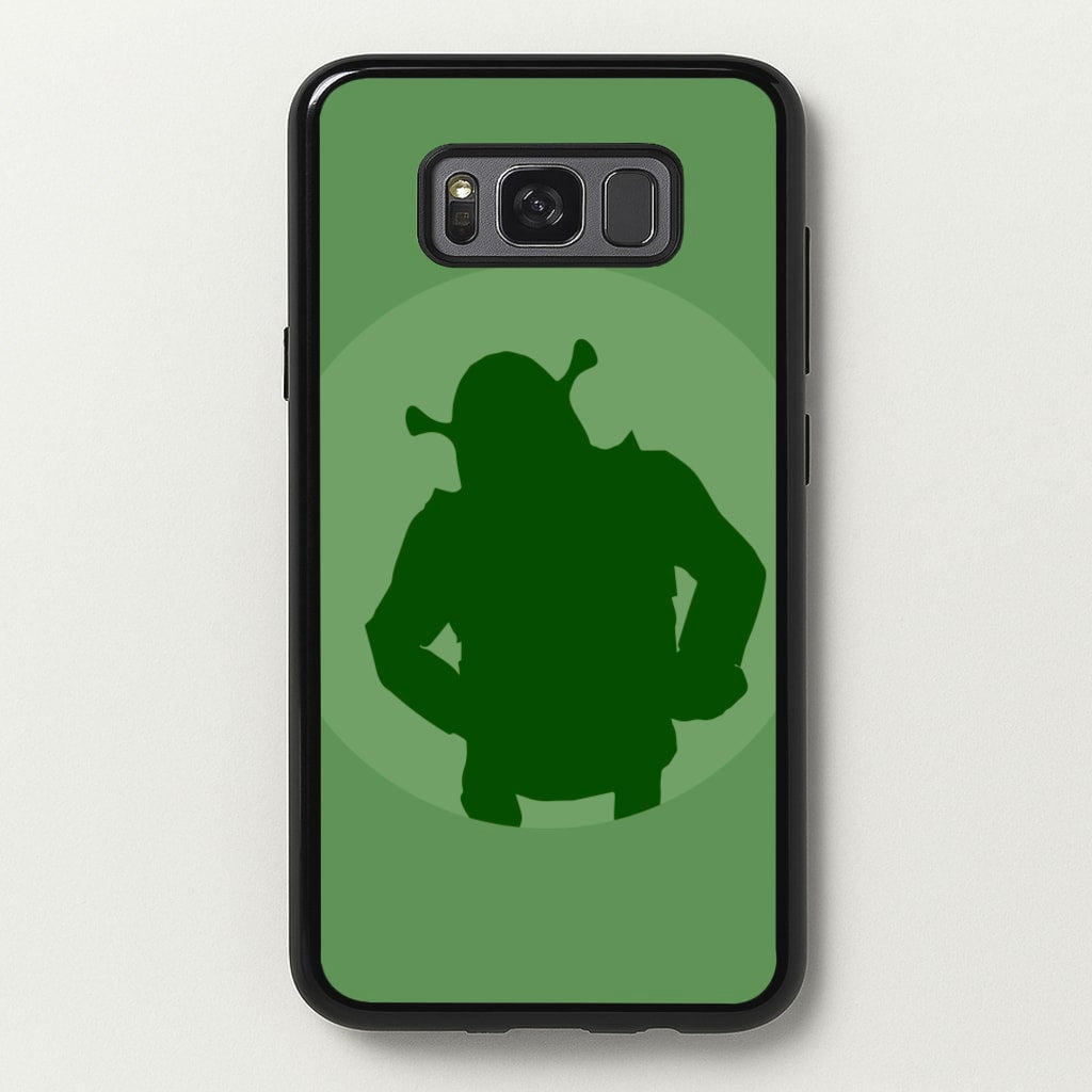 Green Ogre Outline - Shrek Phone Case for Galaxy S8