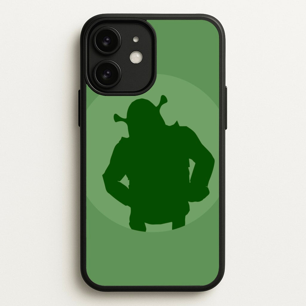 Green Ogre Outline - Shrek Phone Case for iPhone 11