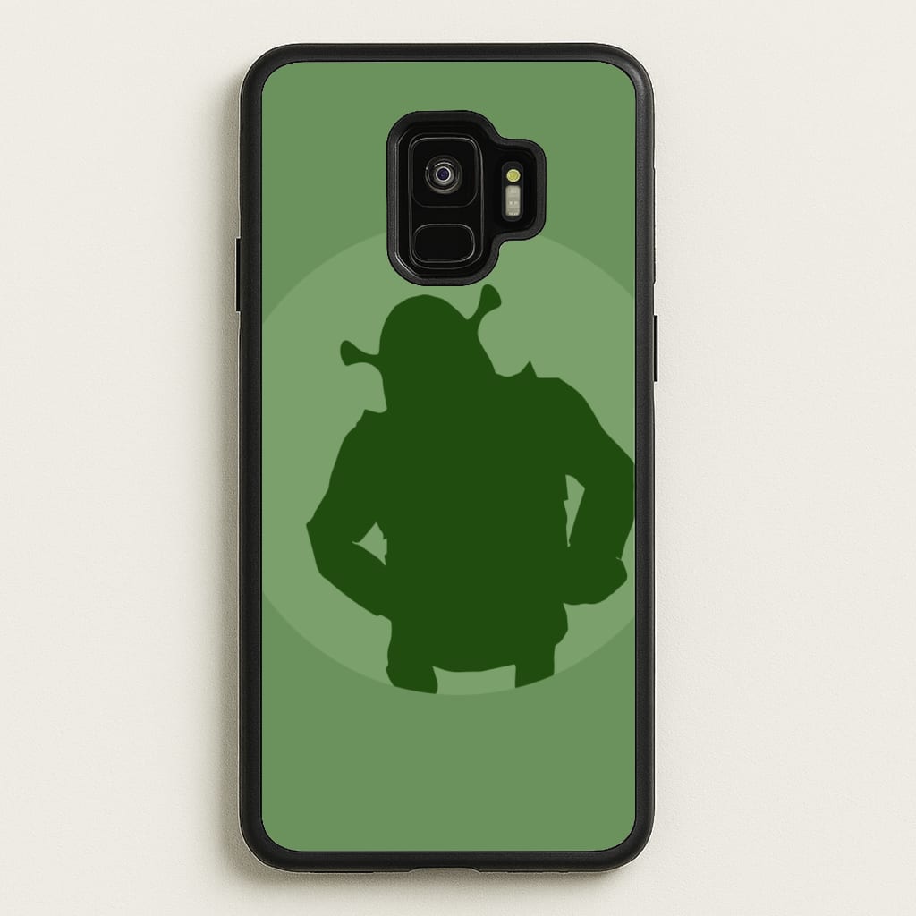 Green Ogre Outline - Shrek Phone Case for Galaxy S9