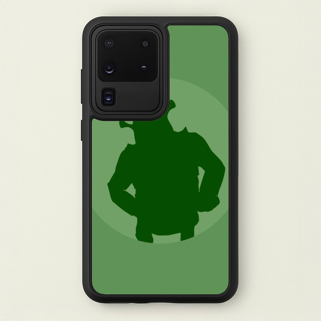 Green Ogre Outline - Shrek Phone Case for Galaxy S20 Ultra