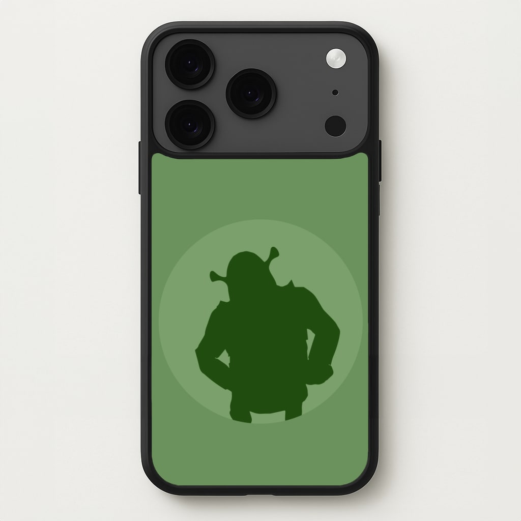 Green Ogre Outline Phone Case for iPhone 17 Pro