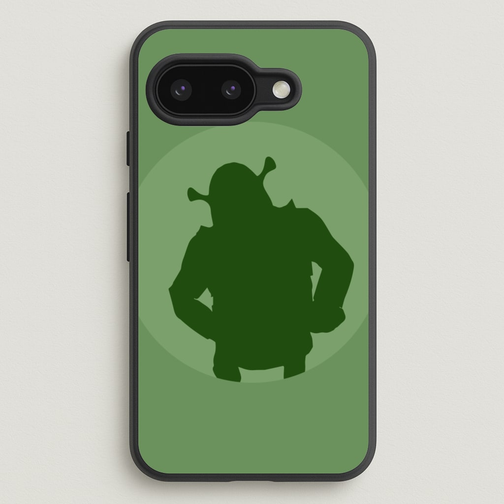 Green Ogre Outline - Shrek Phone Case for Google Pixel 9a