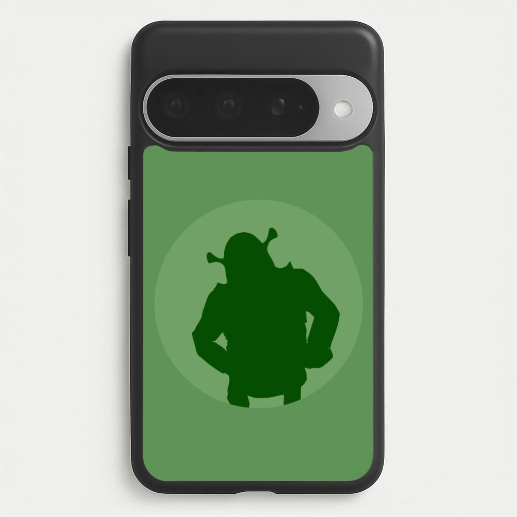 Green Ogre Outline Phone Case for Google Pixel 10 Pro XL
