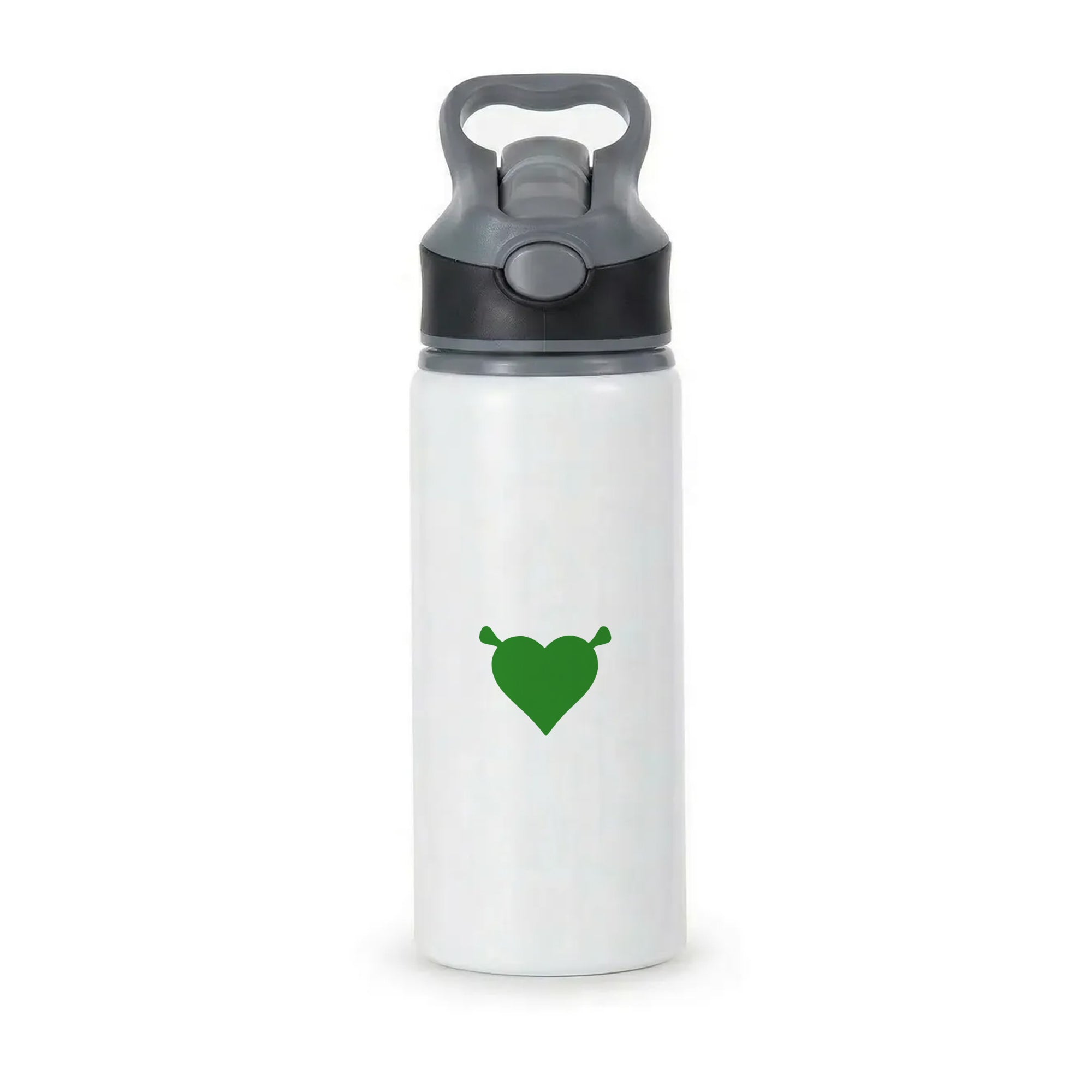 Green Ogre Heart Active Water Bottle - Black
