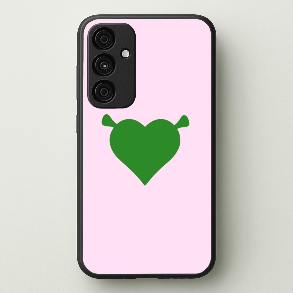 Green Ogre Heart - Shrek Phone Case for Galaxy A55