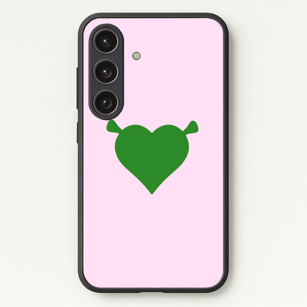 Green Ogre Heart - Shrek Phone Case for Galaxy S24FE