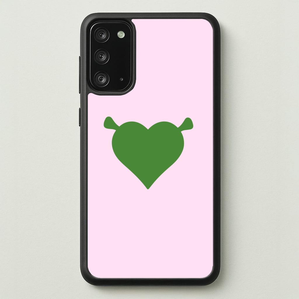 Green Ogre Heart - Shrek Phone Case for Galaxy Note 20