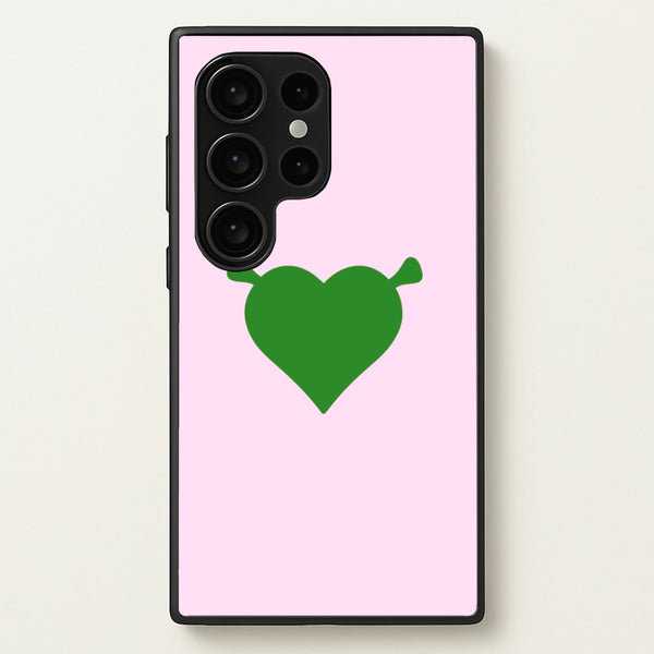 Green Ogre Heart - Shrek Phone Case for Galaxy S24 Ultra