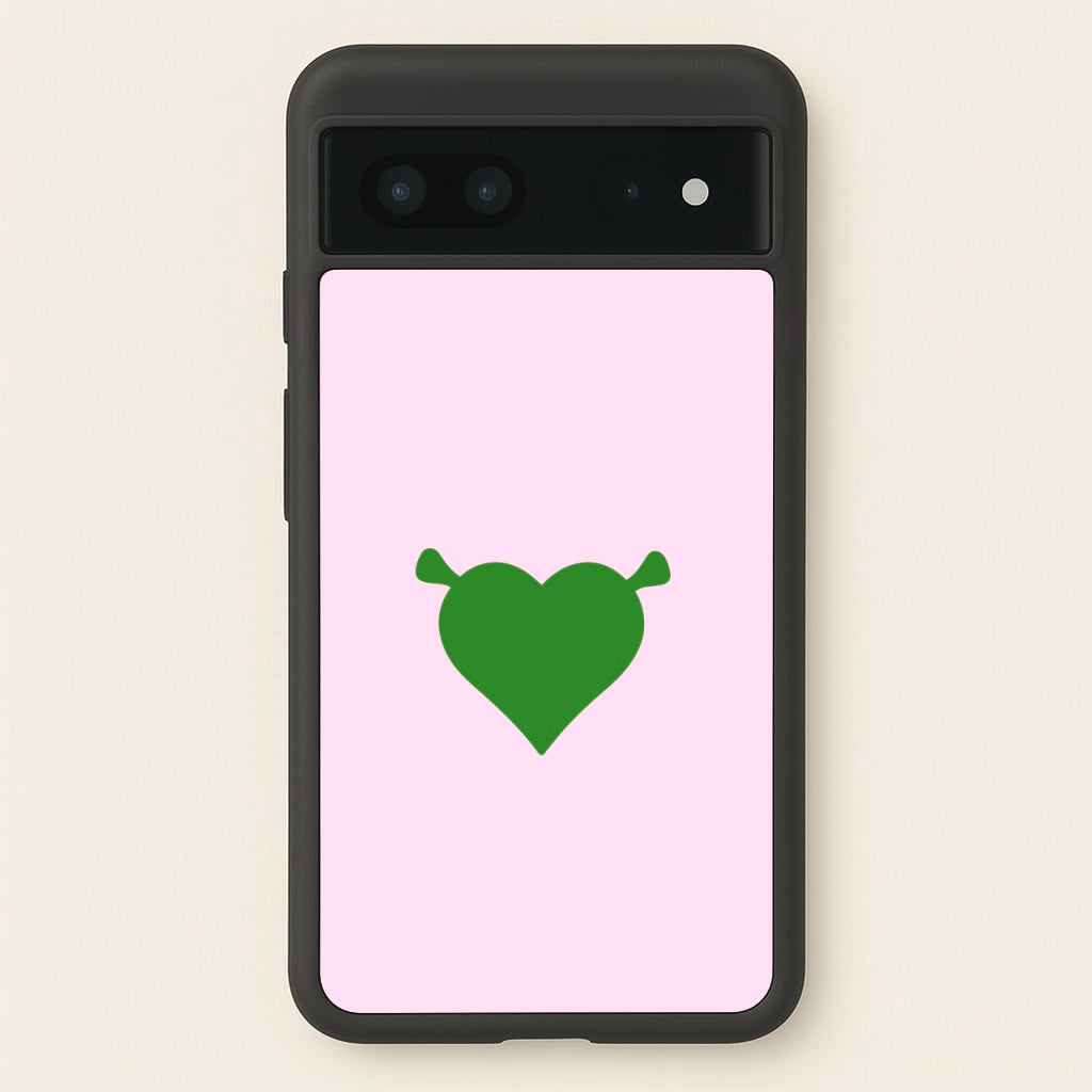 Green Ogre Heart - Shrek Phone Case for Google Pixel 7