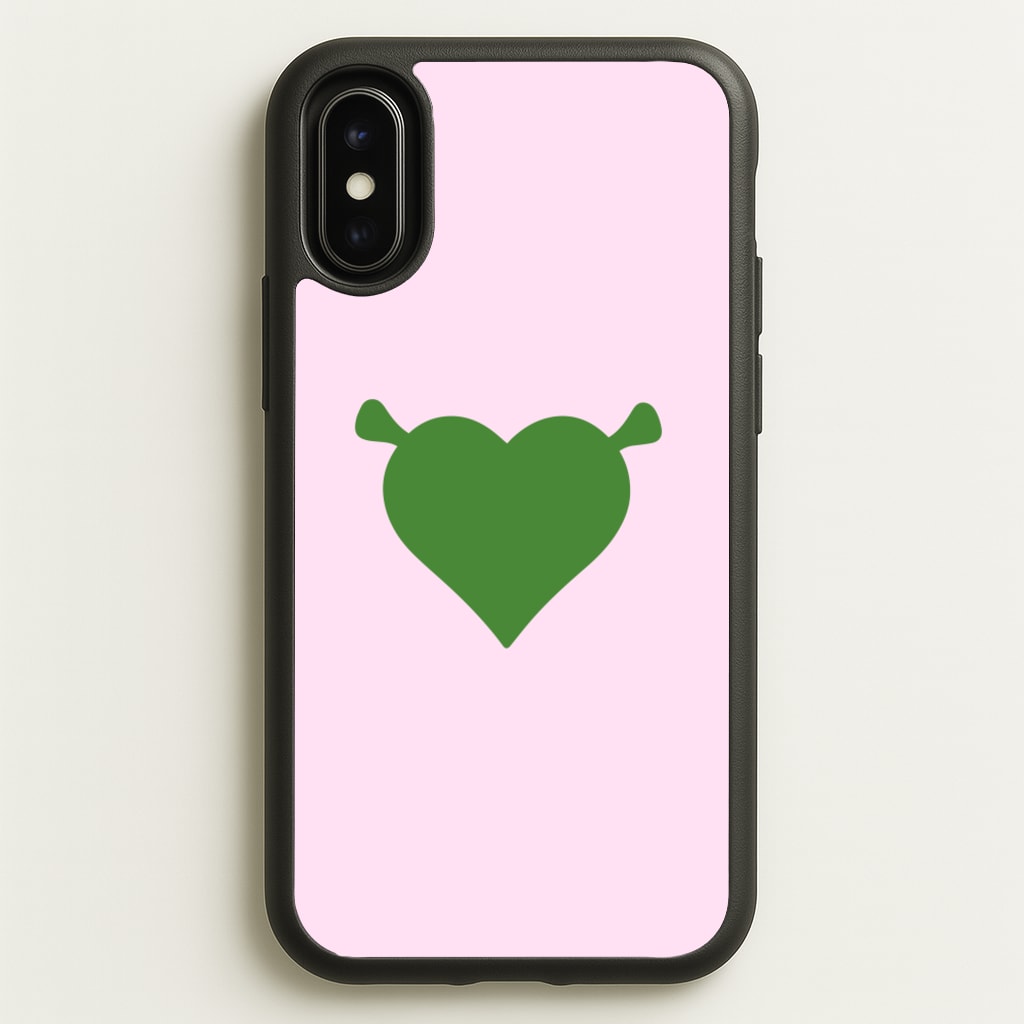 Green Ogre Heart - Shrek Phone Case for iPhone X / XS