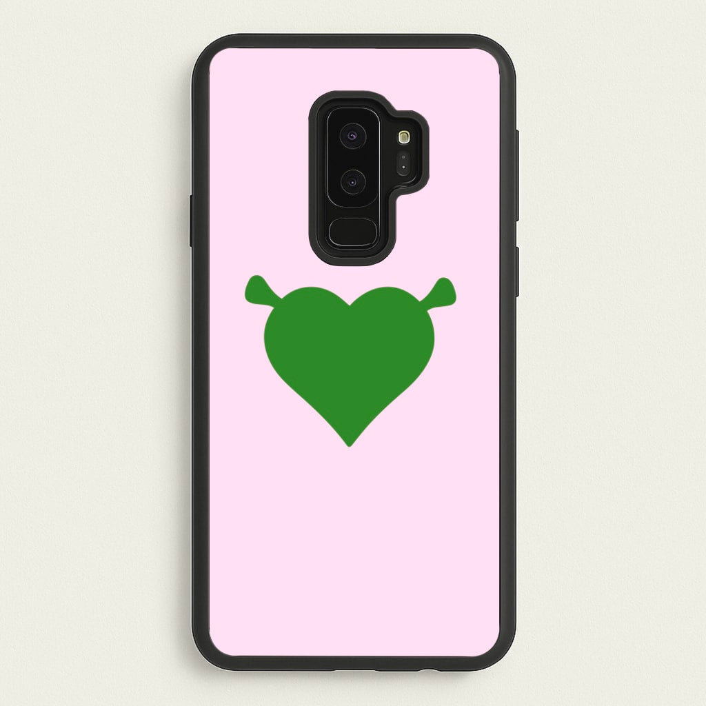 Green Ogre Heart - Shrek Phone Case for Galaxy S9 Plus