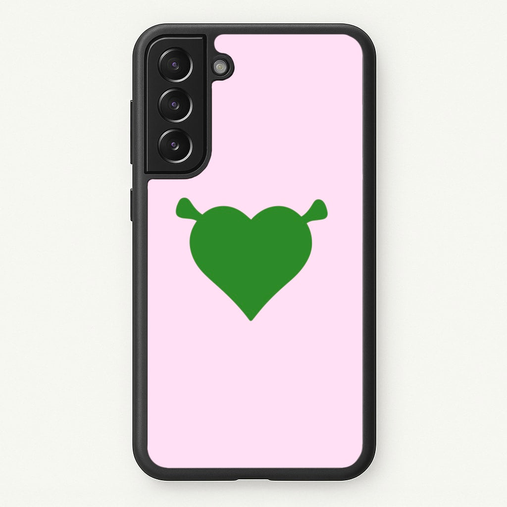 Green Ogre Heart - Shrek Phone Case for Galaxy S22
