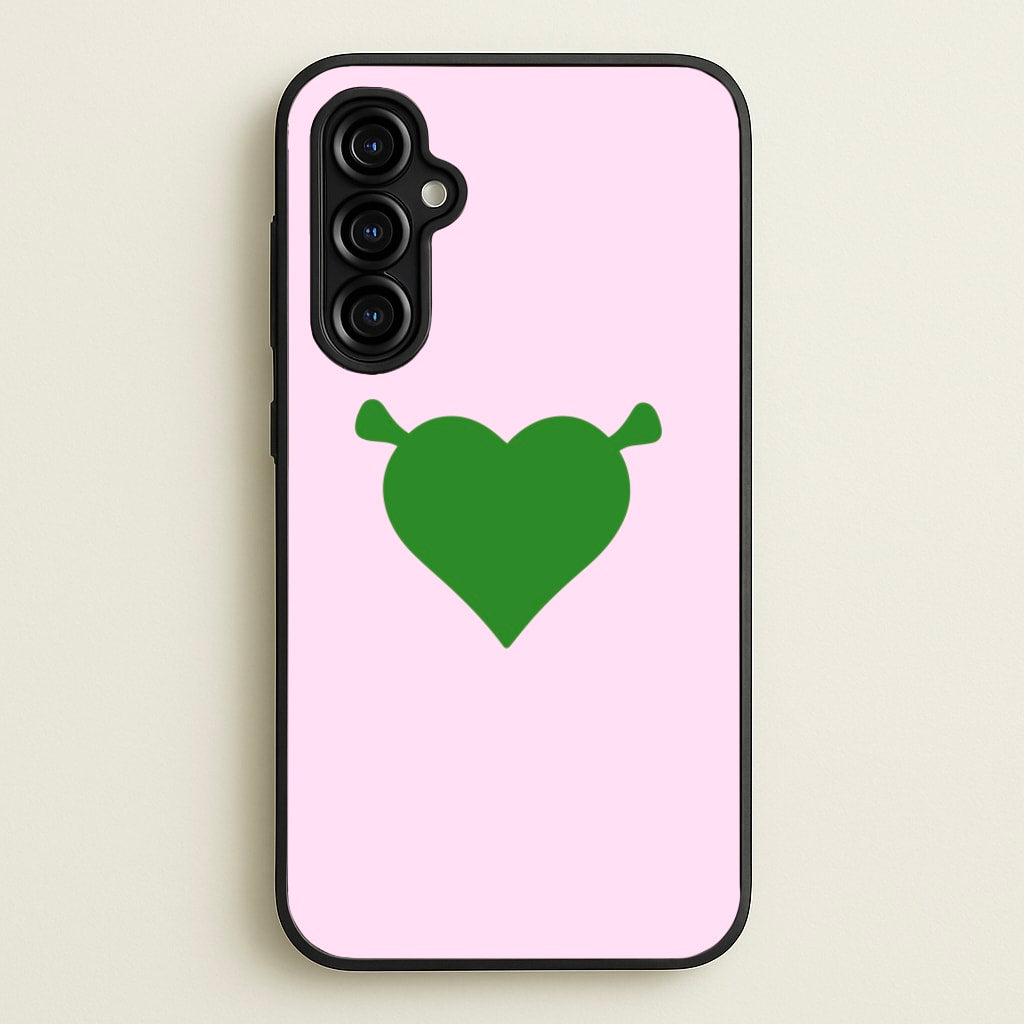 Green Ogre Heart - Shrek Phone Case for Galaxy A54