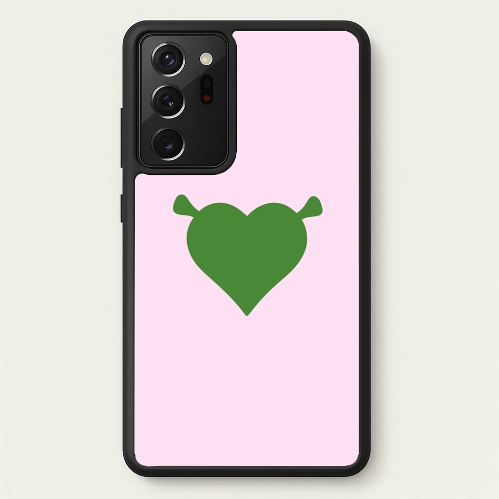 Green Ogre Heart - Shrek Phone Case for Galaxy Note 20 Ultra