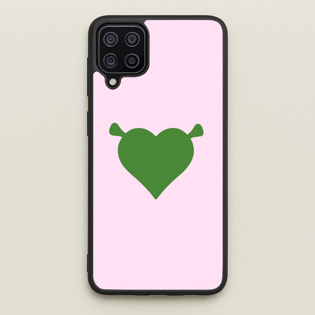 Green Ogre Heart - Shrek Phone Case for Galaxy A12
