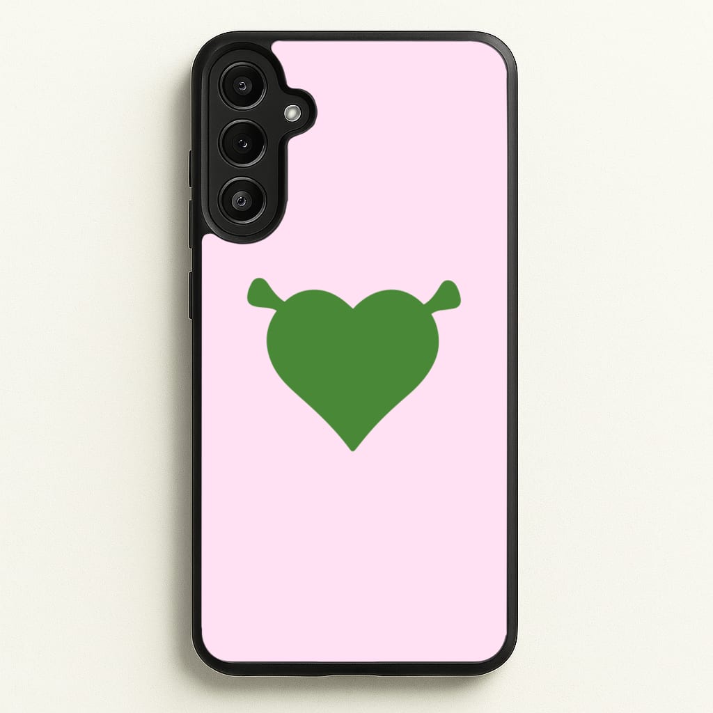 Green Ogre Heart - Shrek Phone Case for Galaxy A36