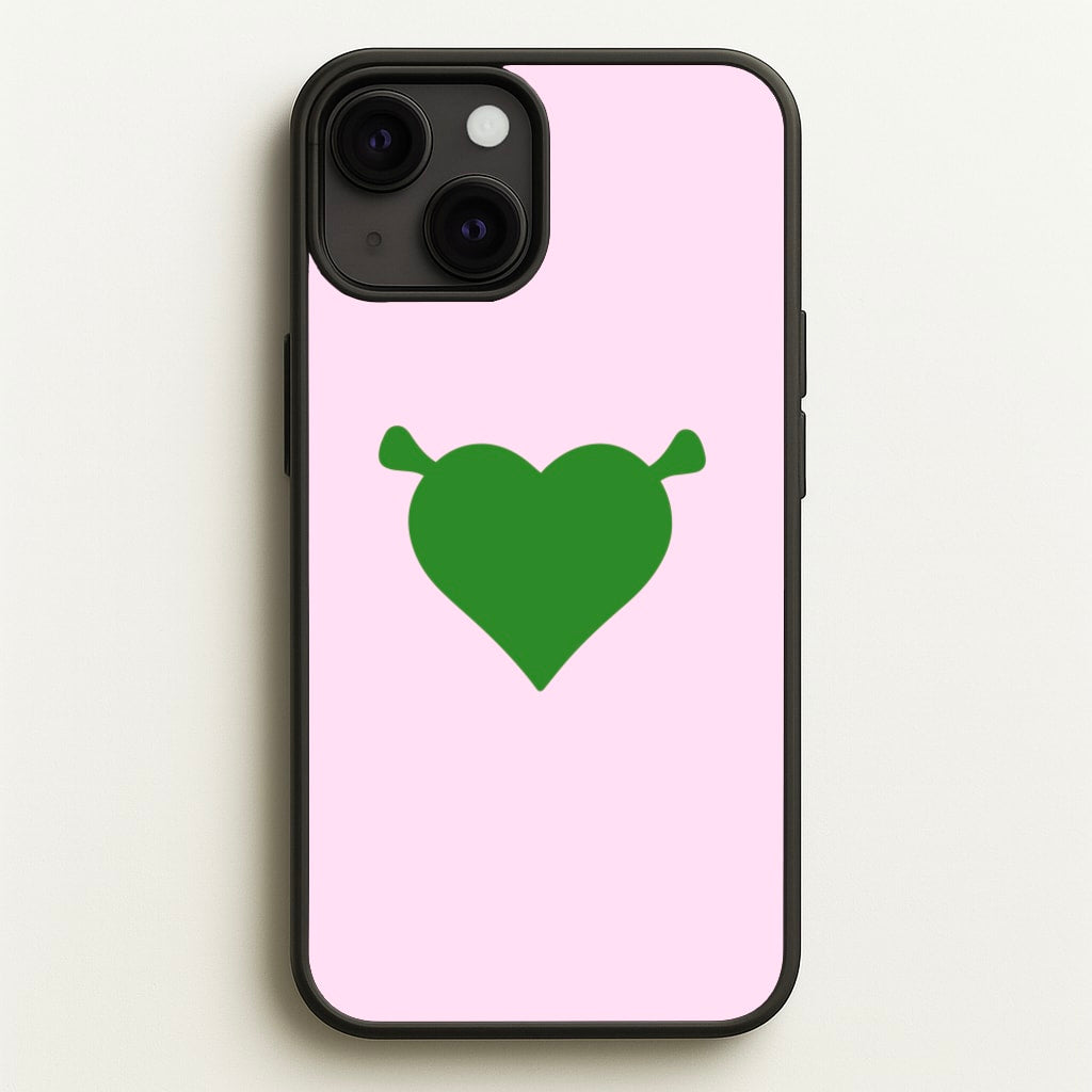 Green Ogre Heart - Shrek Phone Case for iPhone 13 Mini