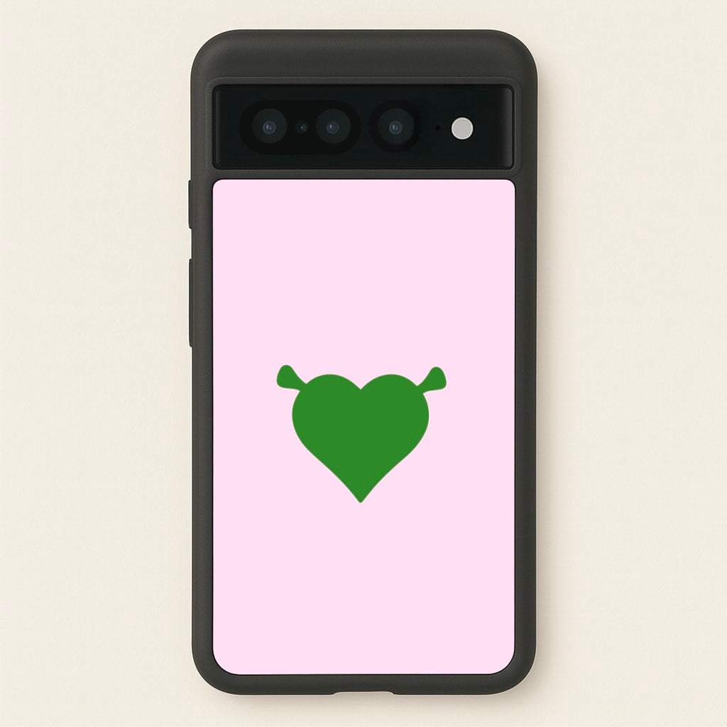 Green Ogre Heart - Shrek Phone Case for Google Pixel 7 Pro