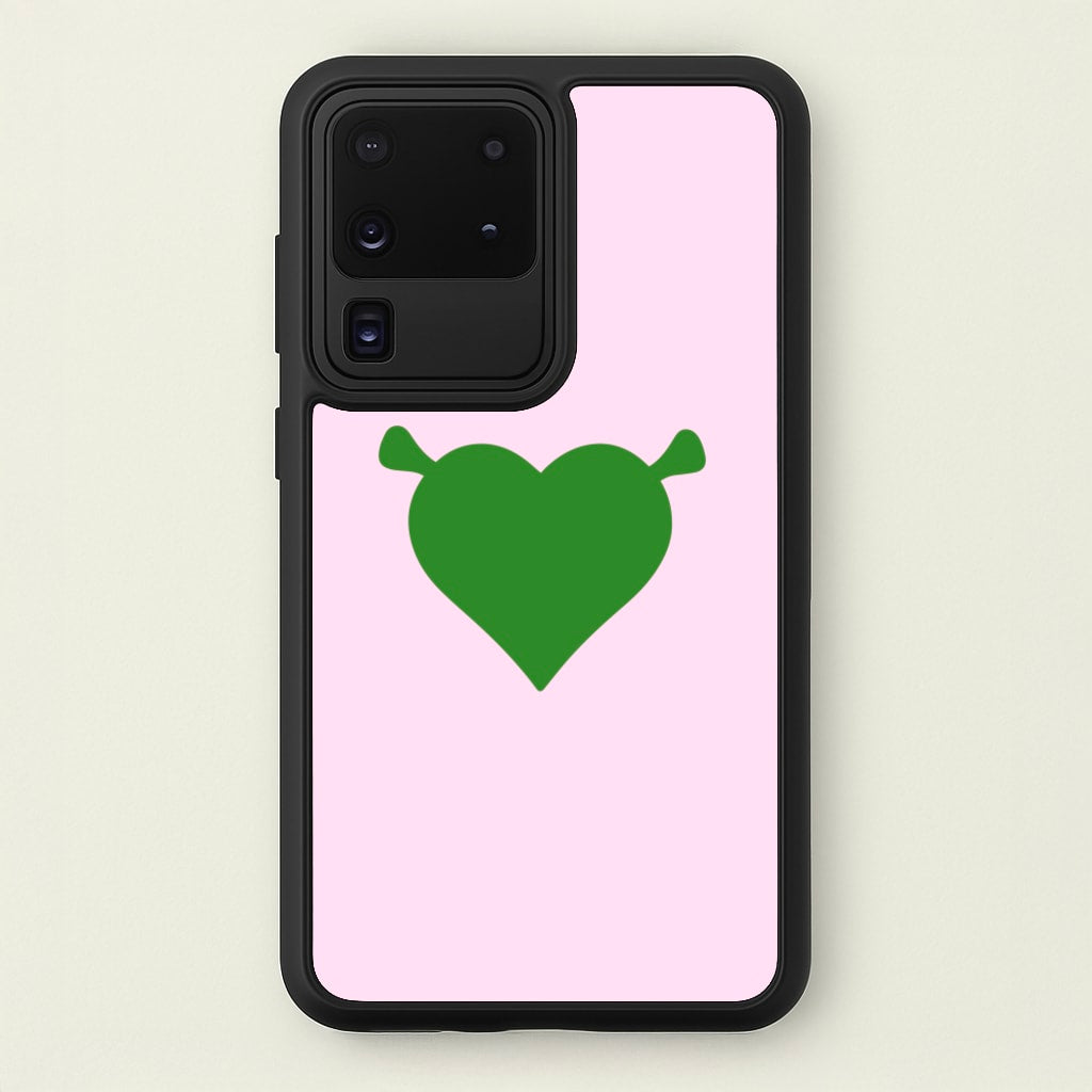 Green Ogre Heart - Shrek Phone Case for Galaxy S20 Ultra