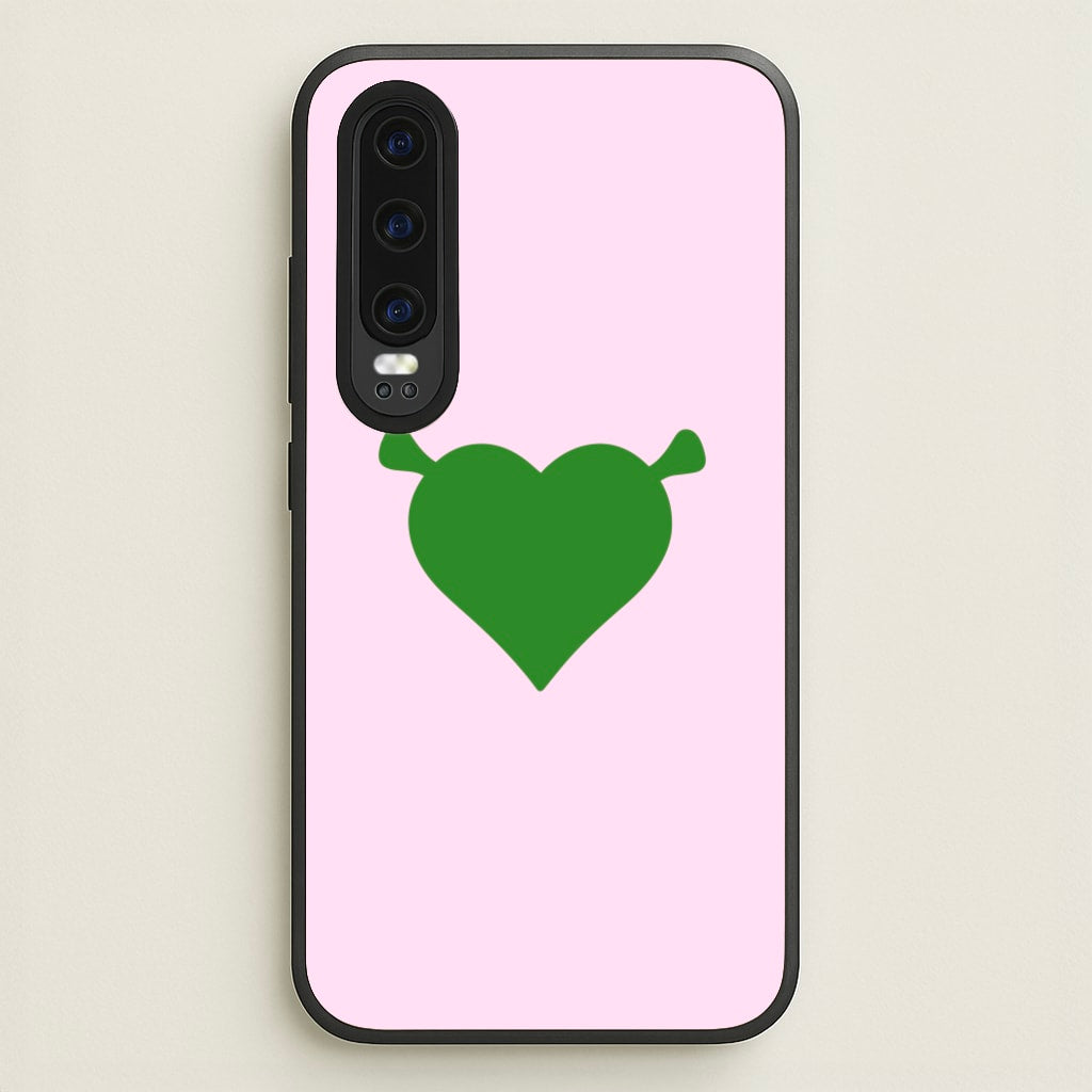 Green Ogre Heart - Shrek Phone Case for Huawei P30
