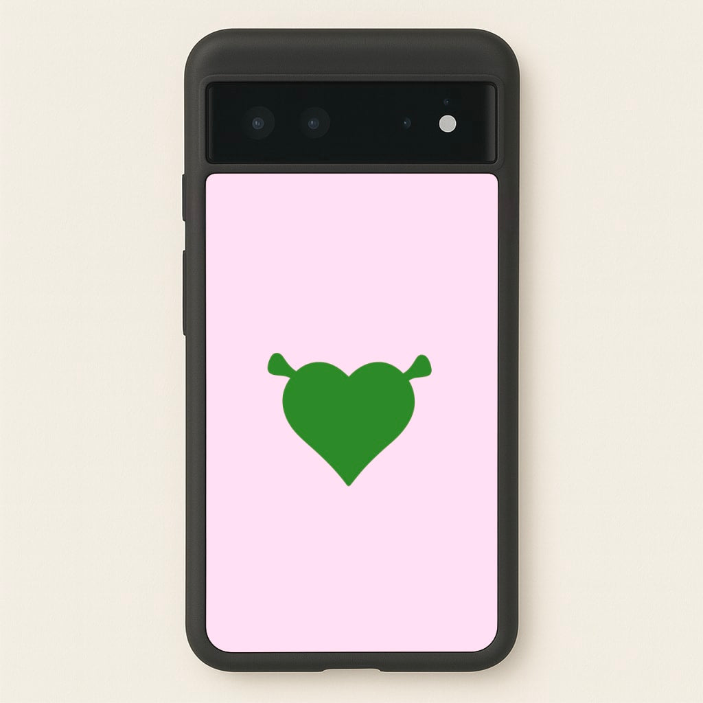 Green Ogre Heart - Shrek Phone Case for Google Pixel 6