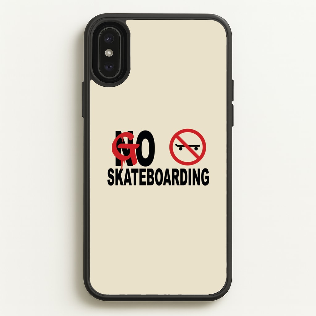 Go Skateboarding - Skate Aesthetic - Skate Aesthetic Phone Case for iPhone XS Max
