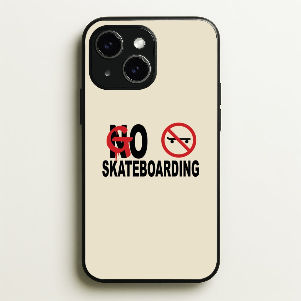 Go Skateboarding - Skate Aesthetic - Skate Aesthetic Phone Case for iPhone 14